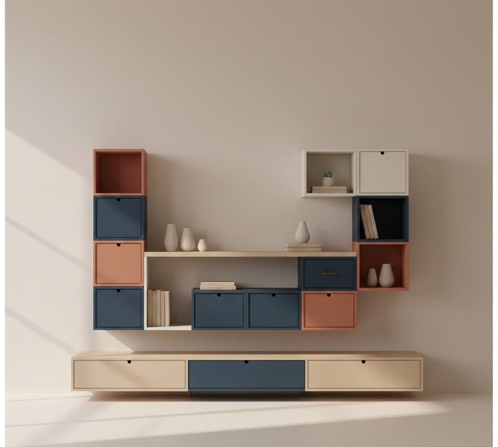 Wall-mounted storage